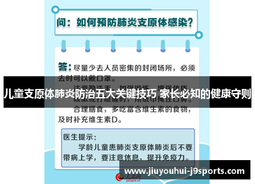 儿童支原体肺炎防治五大关键技巧 家长必知的健康守则